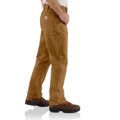 Image showing 3 th Carhartt Men's B01 Loose Straight Firm Duck Double-Front Dungaree