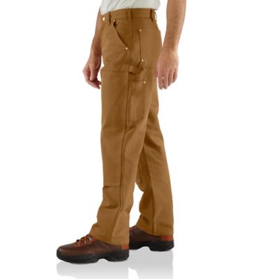 Image showing 2 th Carhartt Men's B01 Loose Straight Firm Duck Double-Front Dungaree