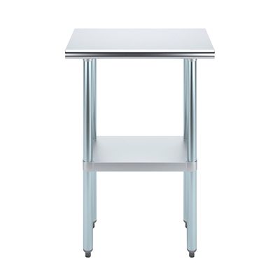 Image showing  14 in. x 24 in. Stainless Steel Table With Shelf