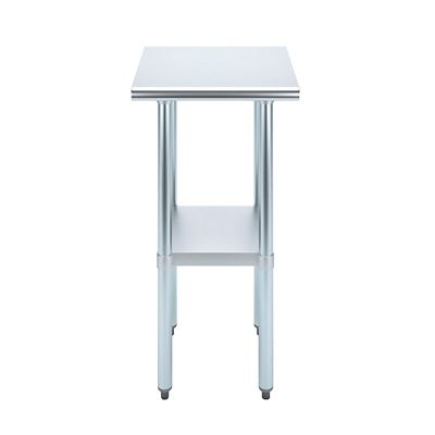 Image showing  18 in. x 18 in. Stainless Steel Table With Shelf