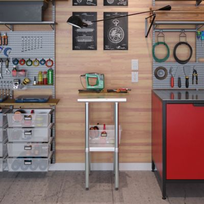 Image showing 5 th AmGood 18 in. x 18 in. Stainless Steel Table With Shelf