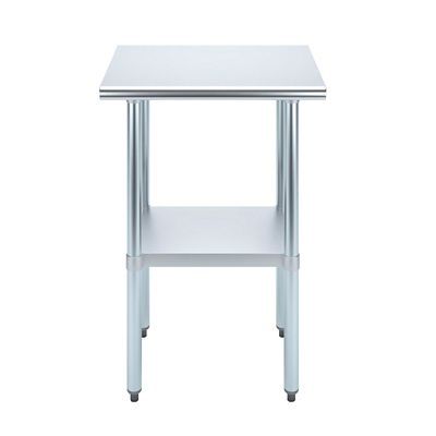 Image showing  18 in. x 24 in. Stainless Steel Table With Shelf