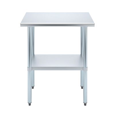 Image showing  18 in. x 30 in. Stainless Steel Table With Shelf