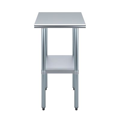 Image showing  20 in. x 20 in. Stainless Steel Table With Shelf