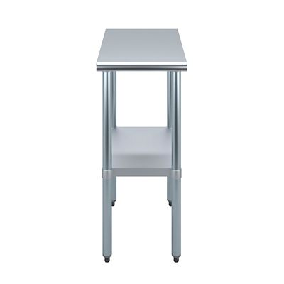 Image showing  24 in. x 15 in. Stainless Steel Table With Shelf