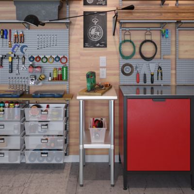 Image showing 5 th AmGood 24 in. x 15 in. Stainless Steel Table With Shelf