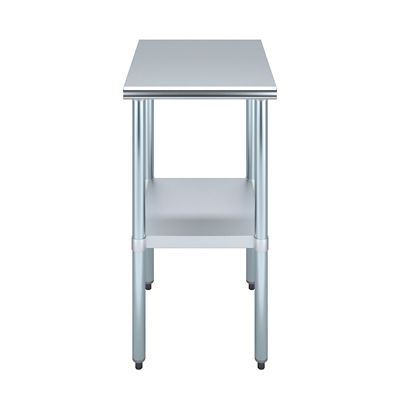 Image showing  24 in. x 18 in. Stainless Steel Table With Shelf