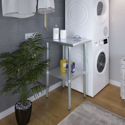 Image showing  24 in. x 18 in. Stainless Steel Table With Shelf