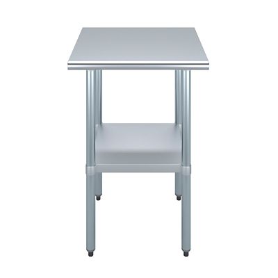 Image showing  24 in. x 24 in. Stainless Steel Table With Shelf