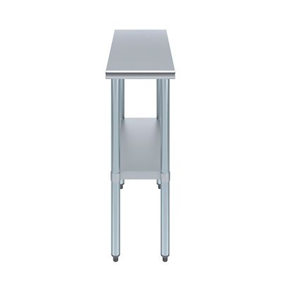 Image showing  30 in. x 12 in. Stainless Steel Table With Shelf
