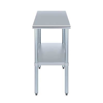 Image showing  30 in. x 18 in. Stainless Steel Table With Shelf