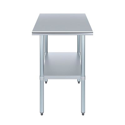Image showing  30 in. x 24 in. Stainless Steel Table With Shelf