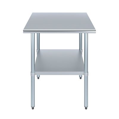 Image showing  30 in. x 30 in. Stainless Steel Table With Shelf