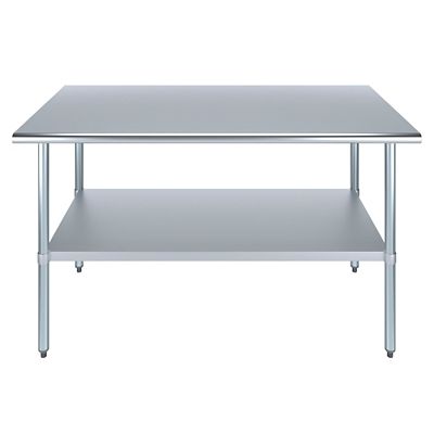 Image showing  30 in. x 60 in. Stainless Steel Table With Shelf