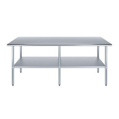 Image showing  30 in. x 84 in. Stainless Steel Table With Shelf