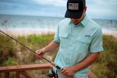 Image showing  Unisex Adult PFG Fish Flag Mesh Snapback Ball Cap