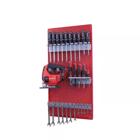 OmniWall 1 Panel OmniWall Kit CGS-KIT-1PL-RED-SLV Pegboards