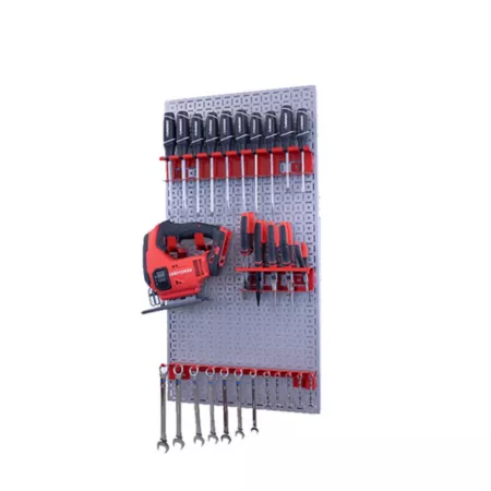 OmniWall 1 Panel OmniWall Kit CGS-KIT-1PL-SLV-RED Pegboards