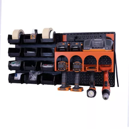 OmniWall Power Station CGS-KIT-PST-BLK-ORG Pegboards