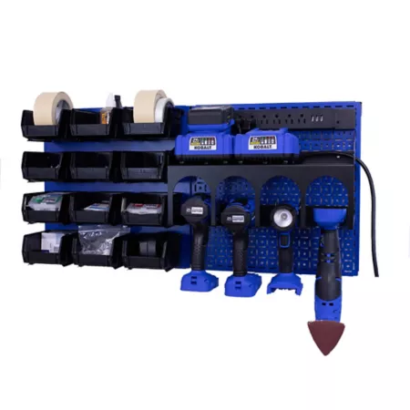 OmniWall Power Station CGS-KIT-PST-BLU-BLK Pegboards