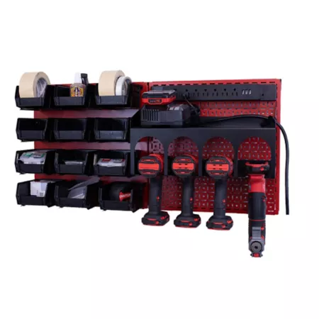 OmniWall Power Station CGS-KIT-PST-RED-BLK Pegboards