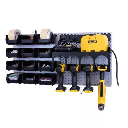 OmniWall Power Station CGS-KIT-PST-SLV-BLK Pegboards