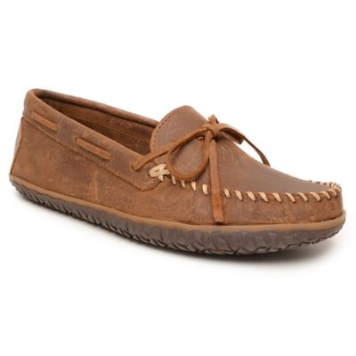 Minnetonka Men's Tie Tread Slip-On Shoe