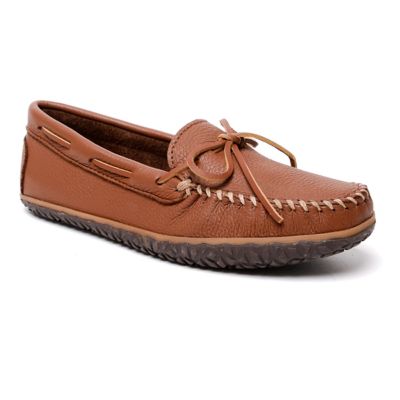 Minnetonka Men's Moosehide Tread Slip-On Shoe