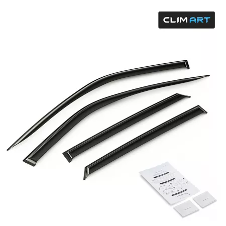 Extra Durable CLIM ART Tape Window Deflectors for Ford Explorer 20-23 Window Deflectors