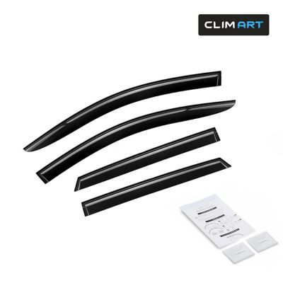 CLIM ART Tape-On Window Deflectors Extra Durable for Ford Edge 15-23