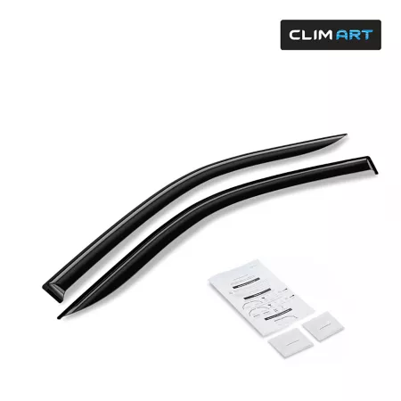 CLIM ART Extra Durable Taped Window Deflectors for Ford F150 09-14 Regular Cab Window Deflectors