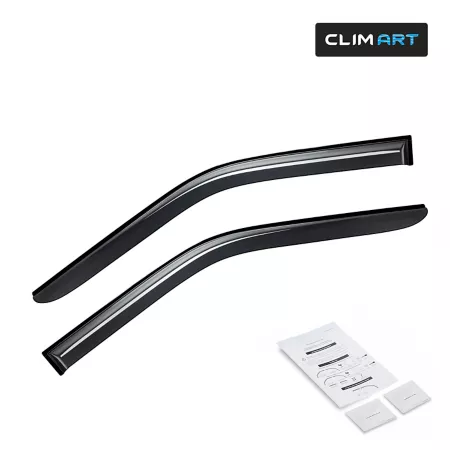 CLIM ART Extra Durable Taped Window Deflectors for Ford F150 15-23 Regular Cab Window Deflectors