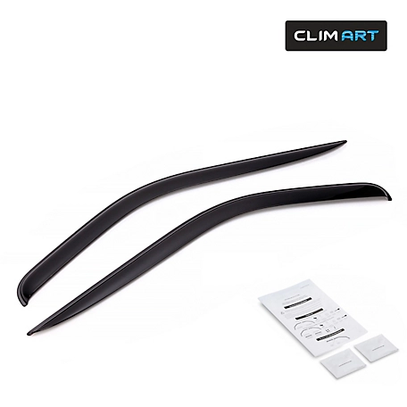 CLIM ART Tape-On Window Deflectors Extra Durable for Ford Transit 14-23