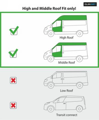 Image showing  Tape-On Window Deflectors Extra Durable for Ford Transit 14-23
