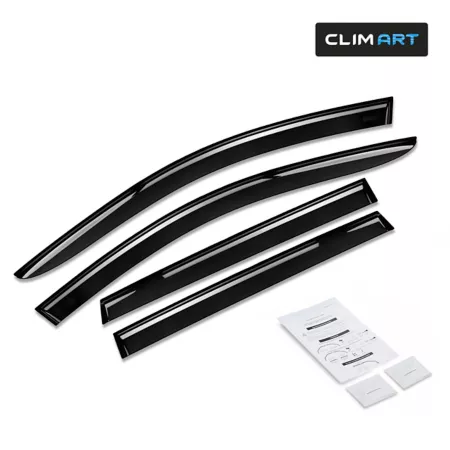 CLIM ART Extra Durable Adhesive Window Deflectors for Honda CR-V 17-22 Window Deflectors