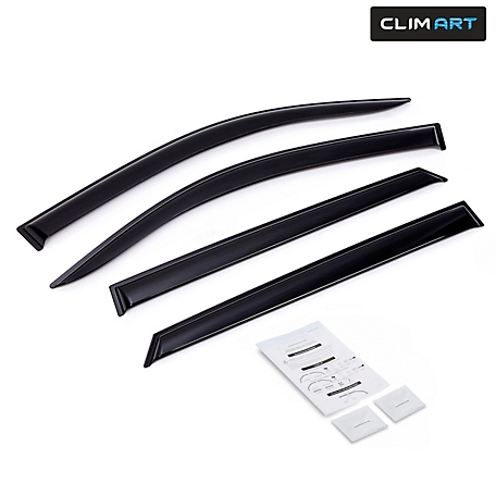 CLIM ART Tape-On Window Deflectors Extra Durable for Hyundai Tucson 16-20