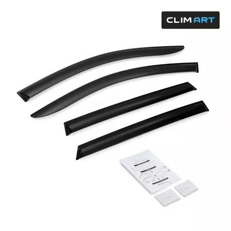 CLIM ART Extra Durable Taped Window Deflectors for Kia Sorento 16-20 Window Deflectors