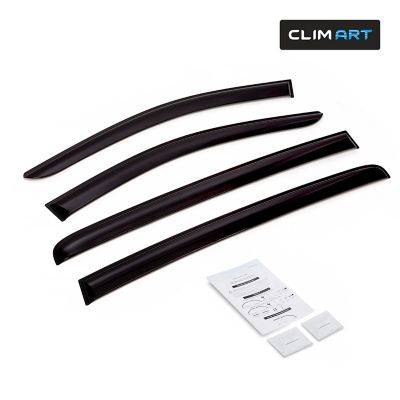 CLIM ART Tape-On Window Deflectors Extra Durable for Kia Sportage 17-22