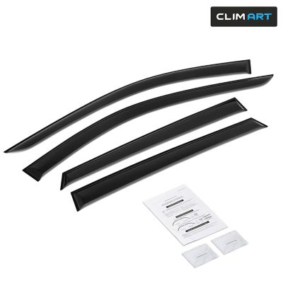 CLIM ART Tape-On Window Deflectors Extra Durable for Mazda CX-5 17-23