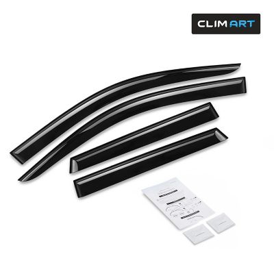 CLIM ART Tape-On Window Deflectors Extra Durable for Mitsubishi Outlander Sport 11-23