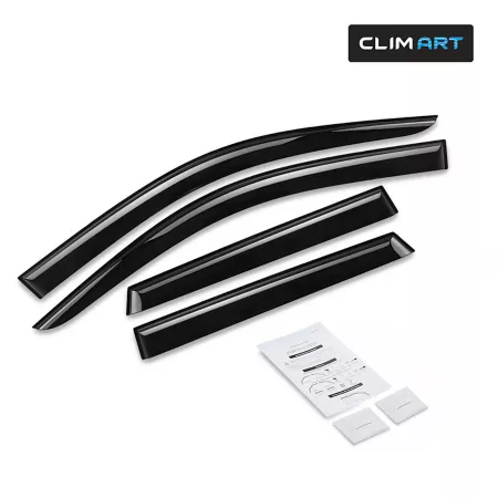 CLIM ART Extra Durable Taped Window Deflectors for Mitsubishi Outlander Sport 11-23 Window Deflectors