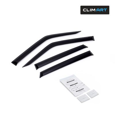 CLIM ART Tape-On Window Deflectors Extra Durable for Nissan Juke 11-17