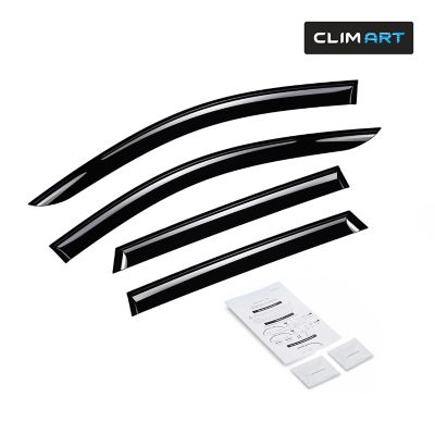 CLIM ART Tape-On Window Deflectors Extra Durable for Nissan Rogue Sport 17-23