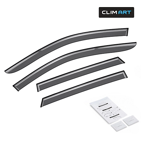 CLIM ART Tape-On Window Deflectors Extra Durable for Subaru Outback 15-19