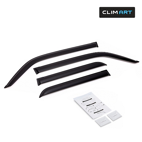 CLIM ART Tape-On Window Deflectors Extra Durable for Toyota 4Runner 10-23