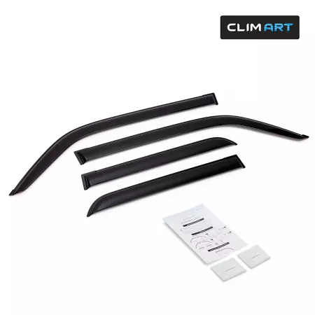 CLIM ART Extra Durable Adhesive Window Deflectors for Toyota 4Runner 10-23 Window Deflectors