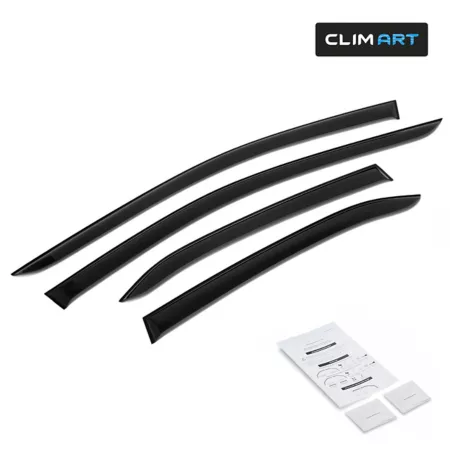 CLIM ART Extra Durable Taped Window Deflectors for Toyota Camry 18-23 Sedan Window Deflectors