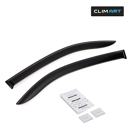 CLIM ART Tape-On Window Deflectors Extra Durable for Toyota Tacoma 16-23 Access Cab