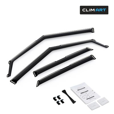 CLIM ART In-Channel Window Deflectors Extra Durable for Chevy TrailBlazer 21-23