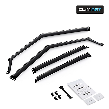CLIM ART In-Channel Window Deflectors Extra Durable for Chevy TrailBlazer 21-23